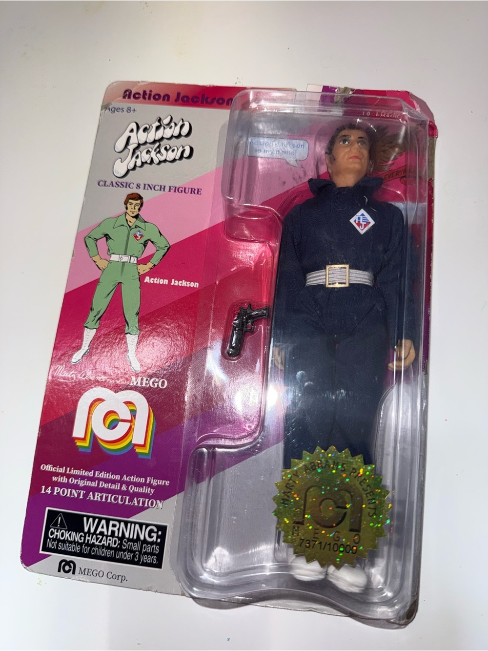 mego Action Jackson Action figure with soft goods clothes 8” toy nib